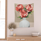 Vase of Flowers 4 Wall Tapestry Gallery Image 2