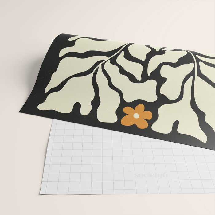 Golden Vase 02 | Summer Bloom: Matisse Night Edition Wrapping Paper Gallery Image 2
