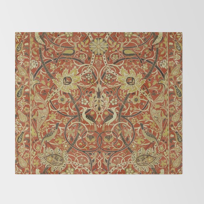 William Morris "Bullerswood" 2. Throw Blanket Gallery Image 2