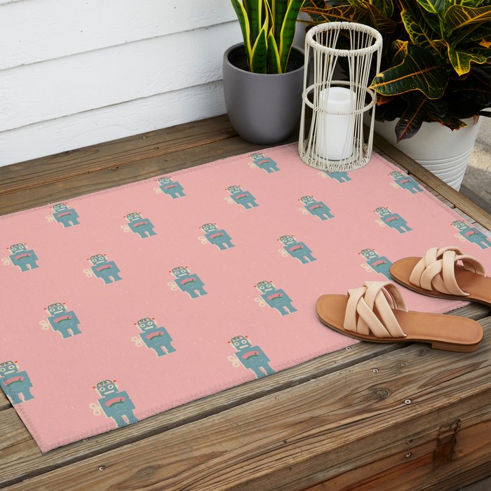 Robots Outdoor Rug Gallery Image 2