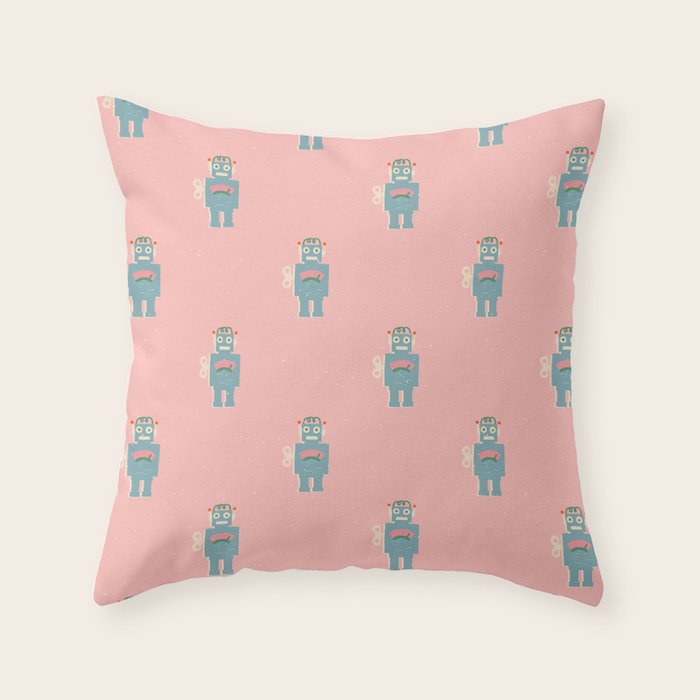 Robots Throw Pillow Gallery Image 6