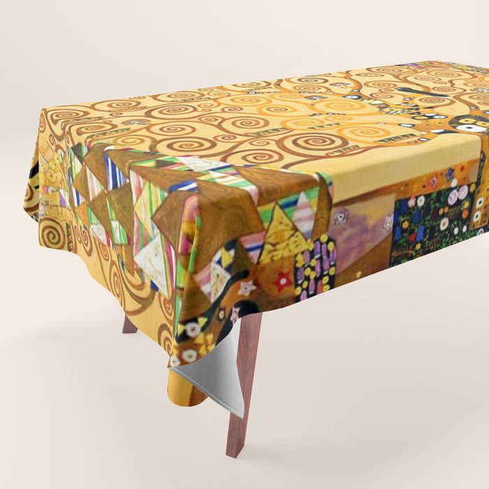 Gustav Klimt The Tree of Life Tablecloth Gallery Image 1