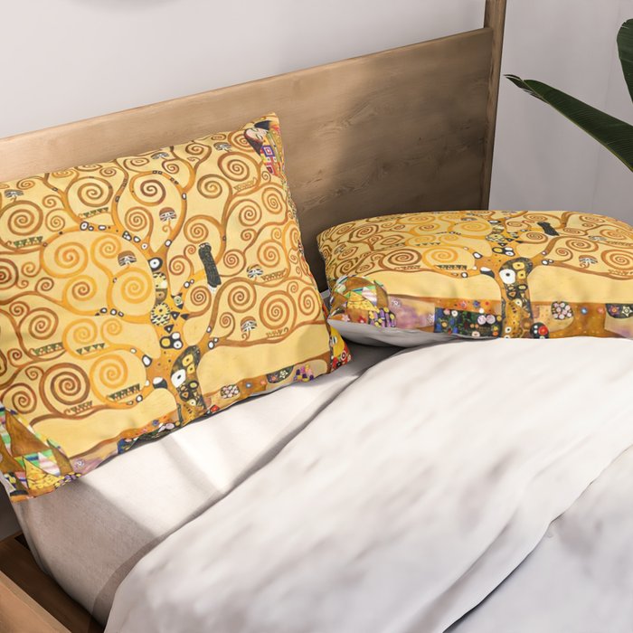 Gustav Klimt The Tree of Life Pillow Sham Gallery Image 2