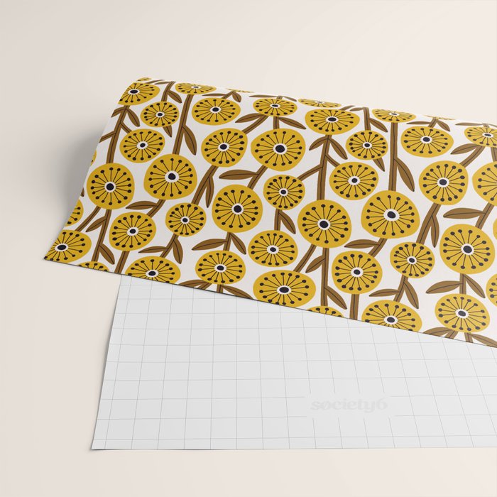Mid Century Garden #1 Wrapping Paper Gallery Image 2