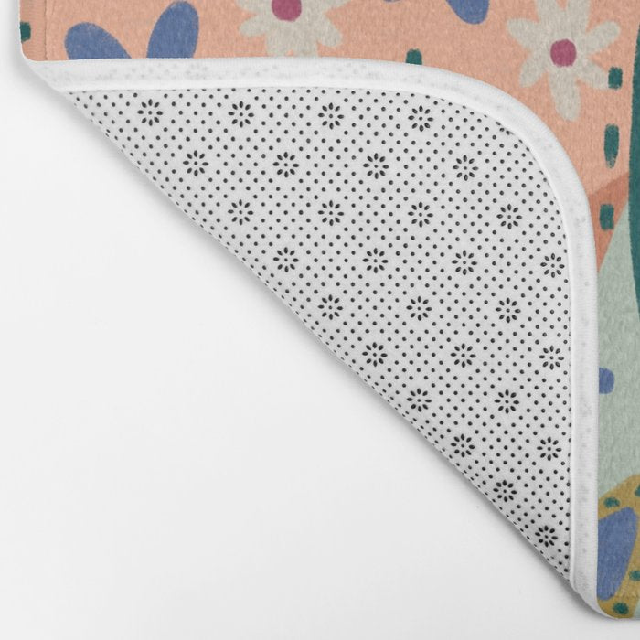 Colorful Folk Butterfly  Bath Mat Gallery Image 2