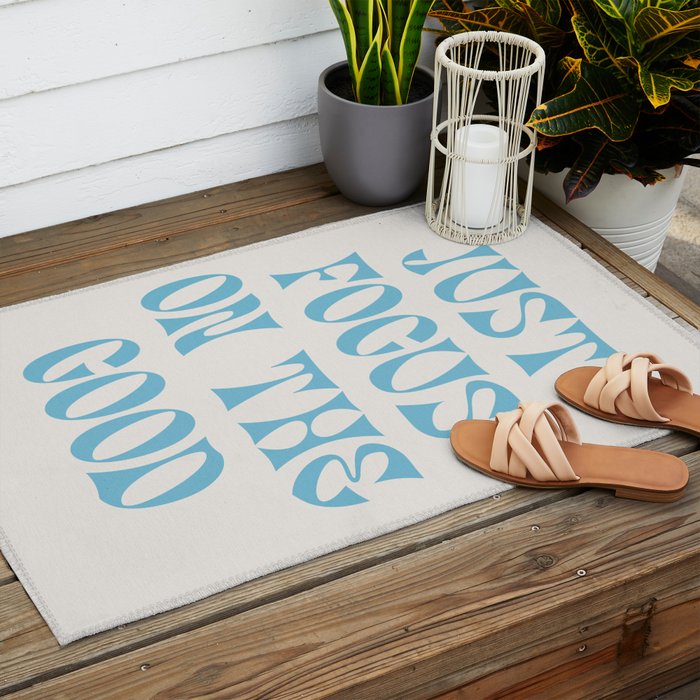 Just Focus On The Good Outdoor Rug Gallery Image 2