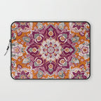 Ruby and Spice Floral Mandala Laptop Sleeve Gallery Image 1