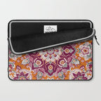 Ruby and Spice Floral Mandala Laptop Sleeve Gallery Image 2