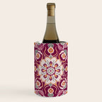 Ruby and Spice Floral Mandala Wine Chiller Gallery Image 1