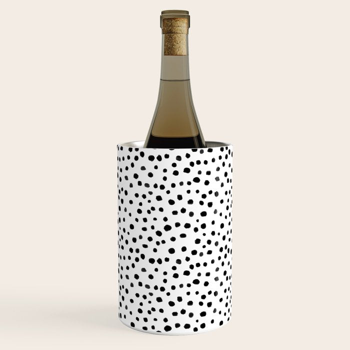 Modern Polka Dot Hand Painted Pattern Wine Chiller Gallery Image 2