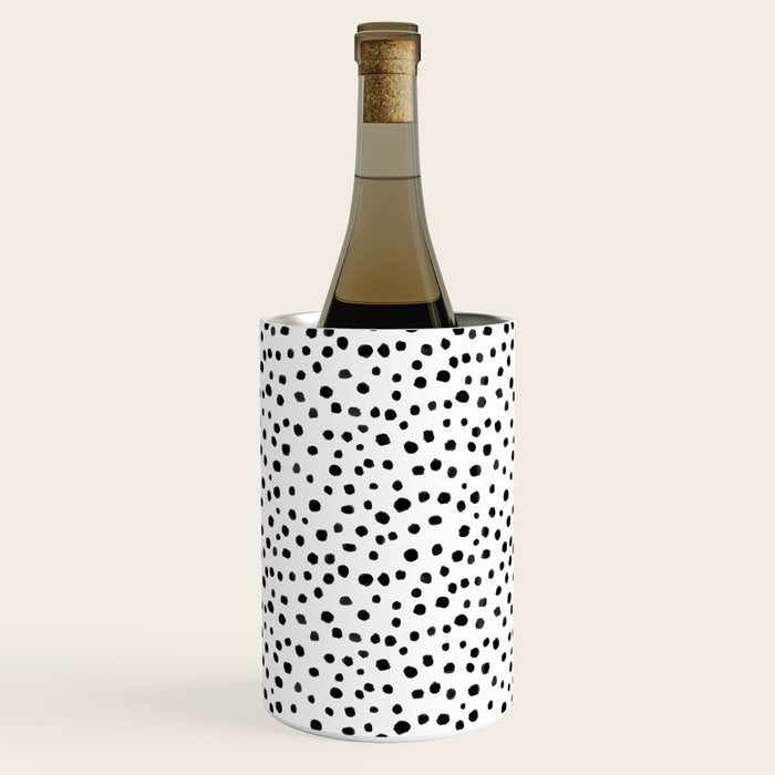 Modern Polka Dot Hand Painted Pattern Wine Chiller Gallery Image 3