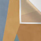 Geometric Triangles IX Blue and Orange Wall Tapestry Gallery Image 3