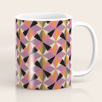 Geometric Color Utopia orange, lilac, gray, cream and black Coffee Mug Gallery Image 1