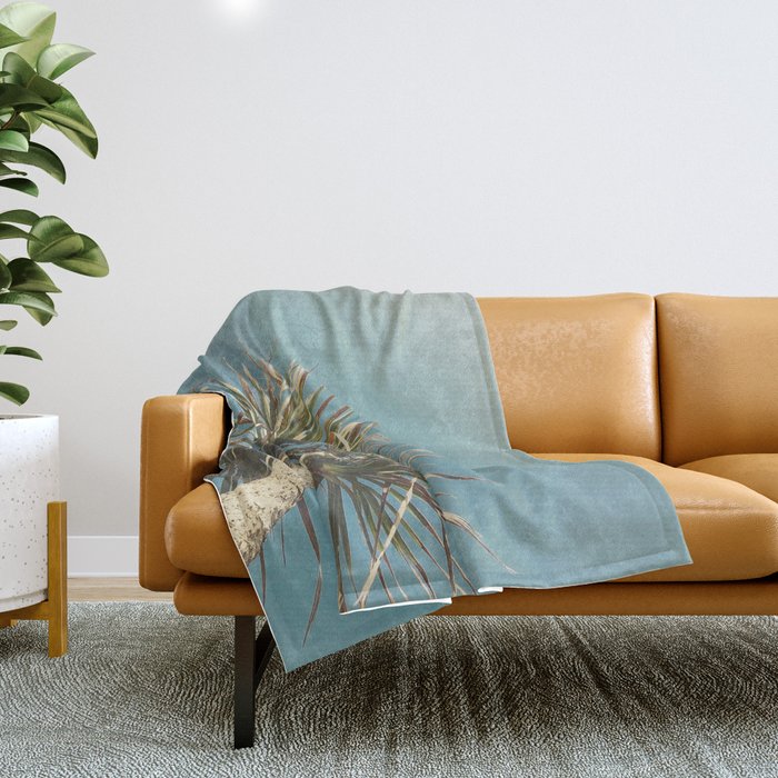 Spring Palm Throw Blanket Gallery Image 1