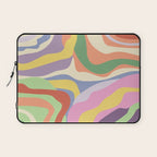 Retro Colorful Swirl Pattern Laptop Sleeve Gallery Image 1