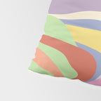 Retro Colorful Swirl Pattern Pillow Sham Gallery Image 4