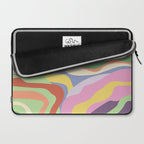 Retro Colorful Swirl Pattern Laptop Sleeve Gallery Image 2