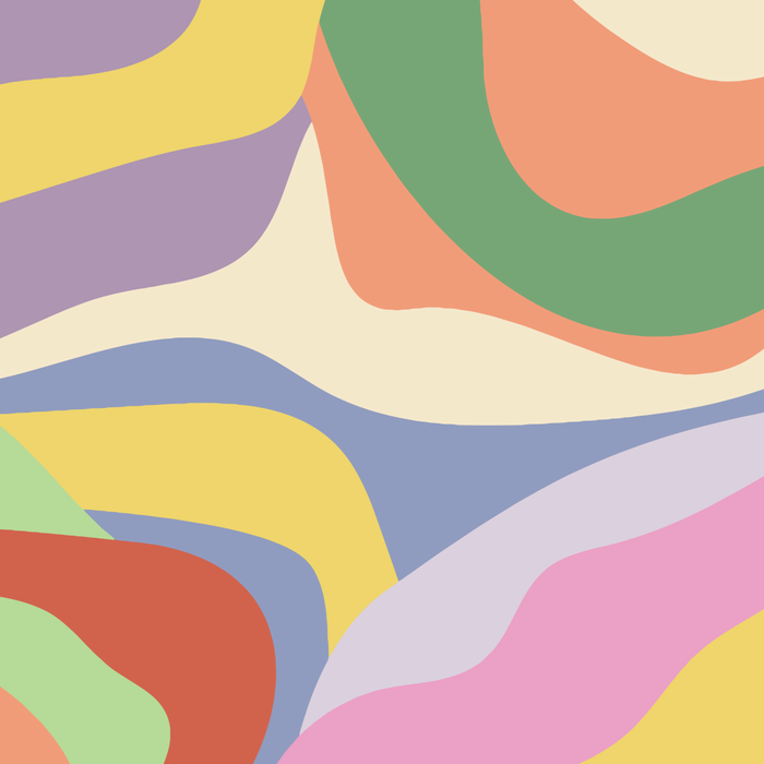 Retro Colorful Swirl Pattern Coffee Mug Gallery Image 2