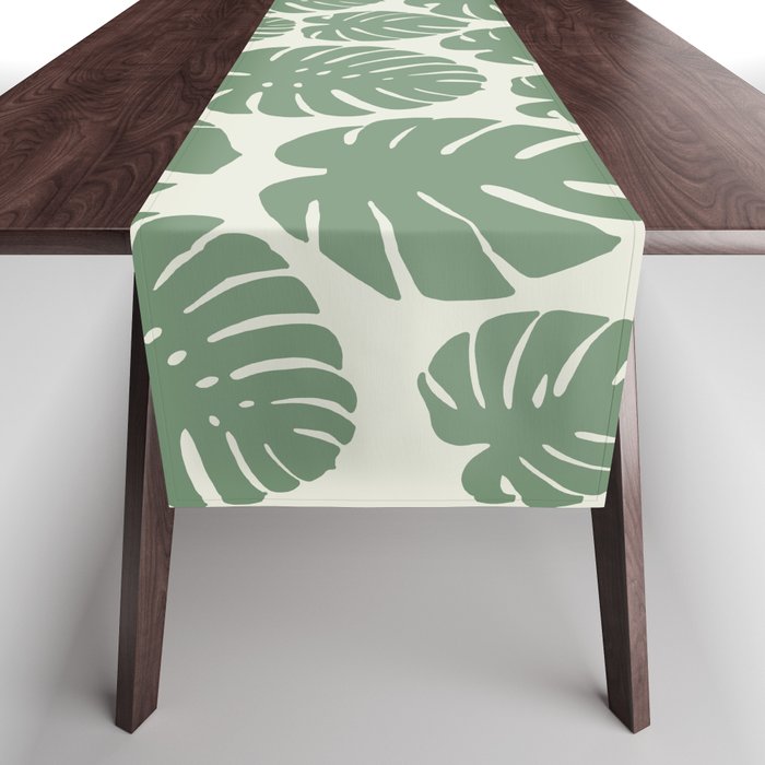 Monstera - Green Table Runner Gallery Image 1
