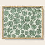 Monstera - Green Serving Tray Gallery Image 1