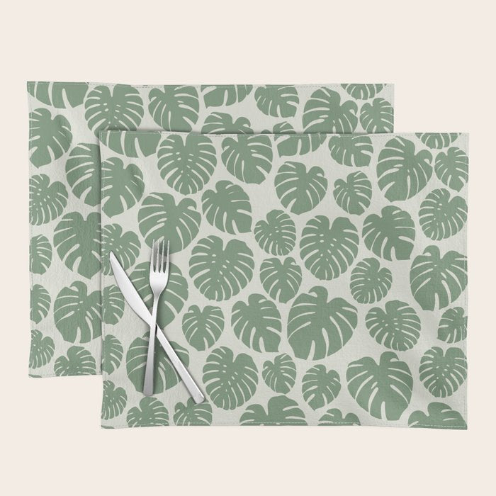 Monstera - Green Placemat Gallery Image 1
