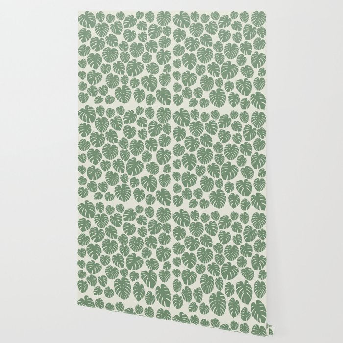 Monstera - Green Wallpaper Gallery Image 2