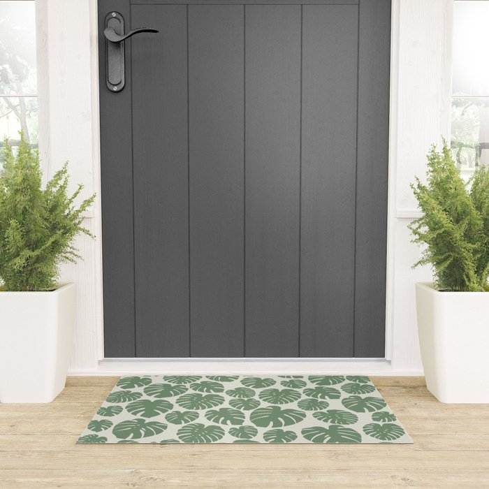 Monstera - Green Welcome Mat Gallery Image 3