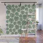 Monstera - Green Wall Mural Gallery Image 1