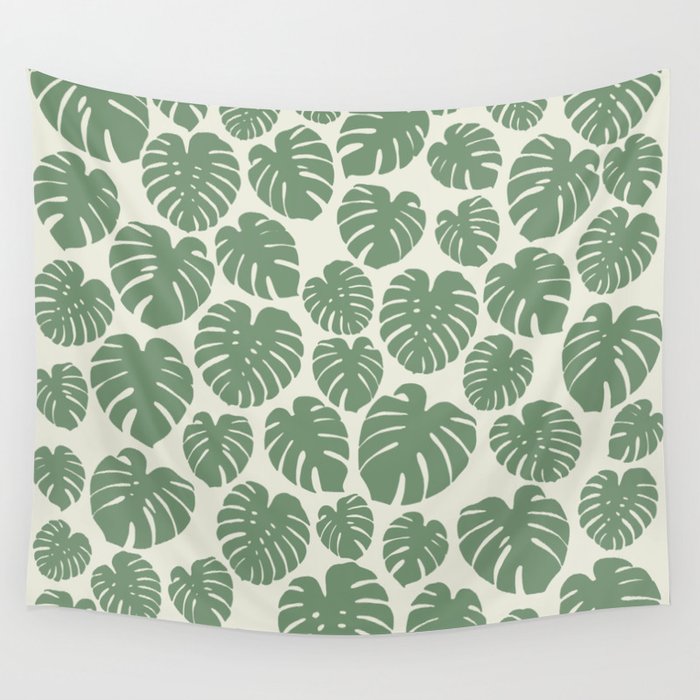 Monstera - Green Wall Tapestry Gallery Image 4