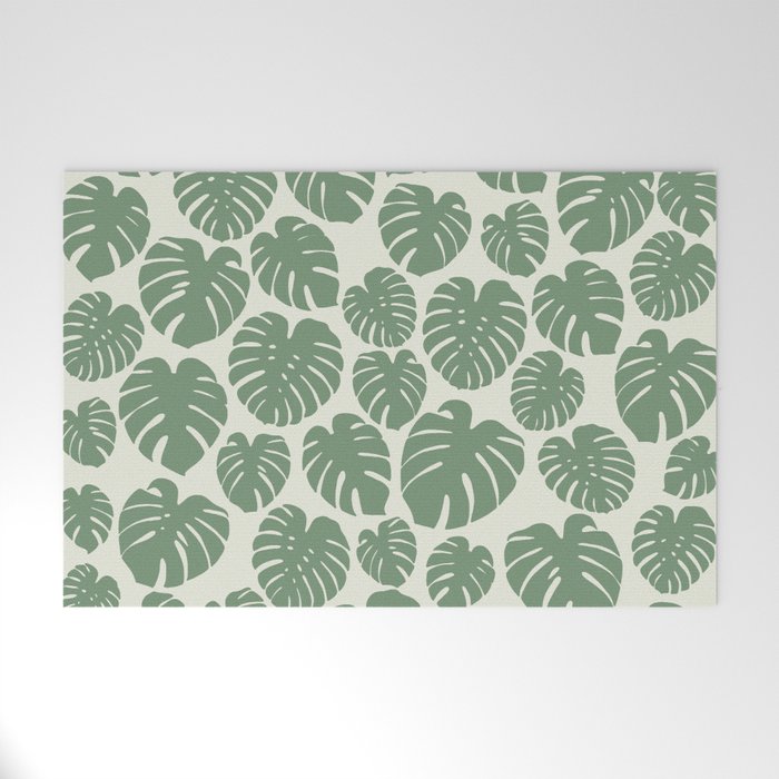 Monstera - Green Welcome Mat Gallery Image 1
