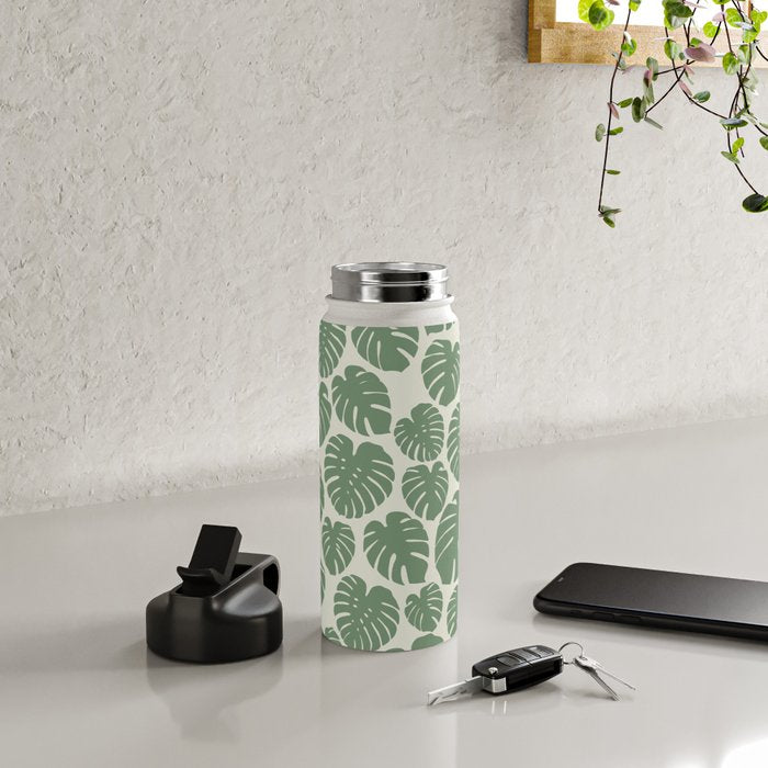 Monstera - Green Water Bottle Gallery Image 4