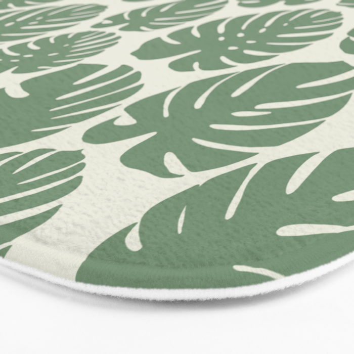 Monstera - Green Bath Mat Gallery Image 3