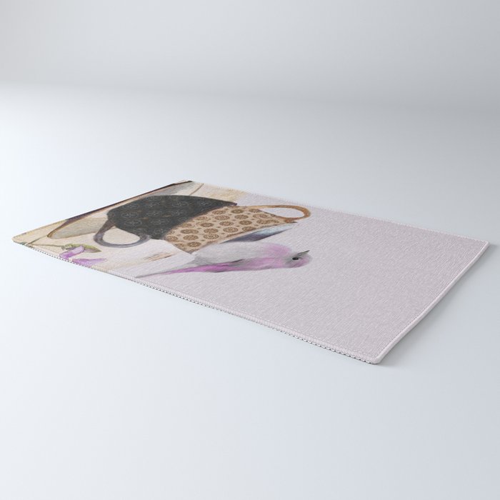Bird in tea cup Rug Gallery Image 3