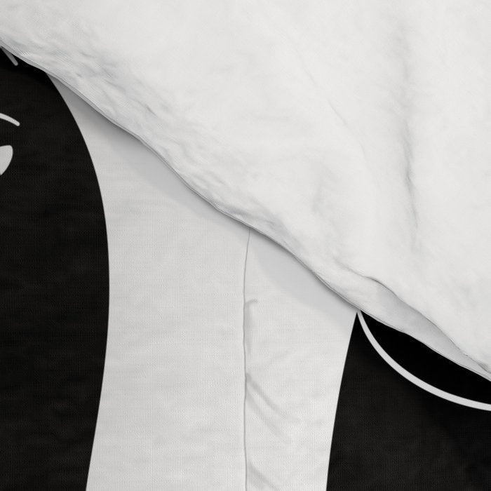 Funny black cat animal cartoon pattern Comforter Gallery Image 4