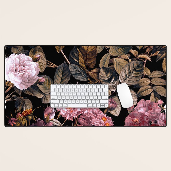Autumn Winter Flowers IV Desk Mat Gallery Image 1