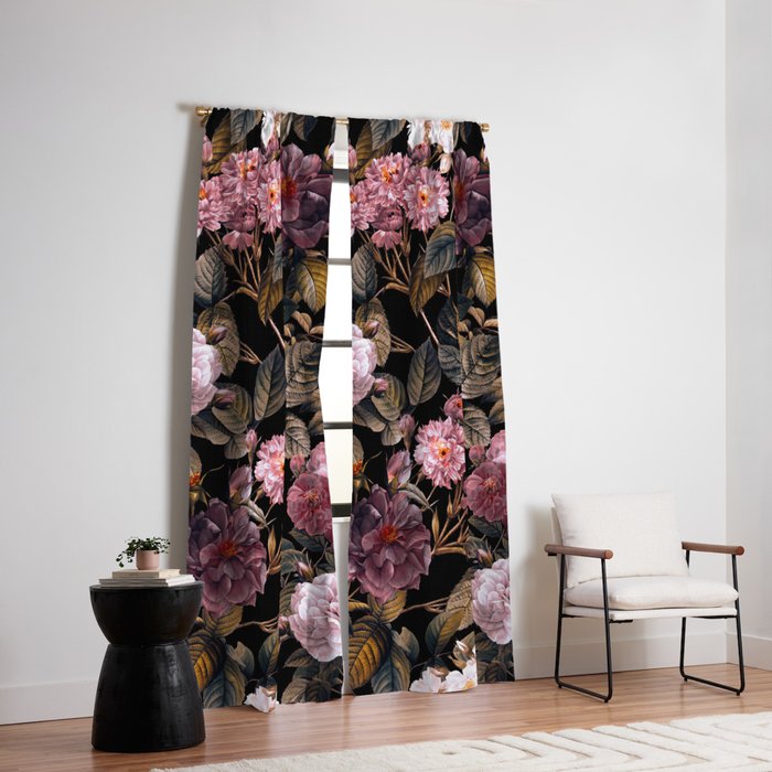 Autumn Winter Flowers IV Window Curtain Gallery Image 2