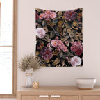 Autumn Winter Flowers IV Wall Tapestry Gallery Image 2