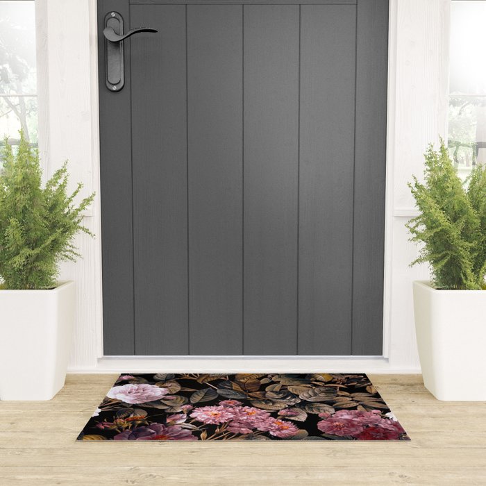 Autumn Winter Flowers IV Welcome Mat Gallery Image 3