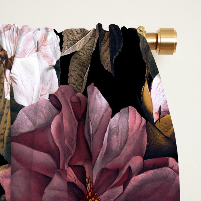 Autumn Winter Flowers IV Window Curtain Gallery Image 2