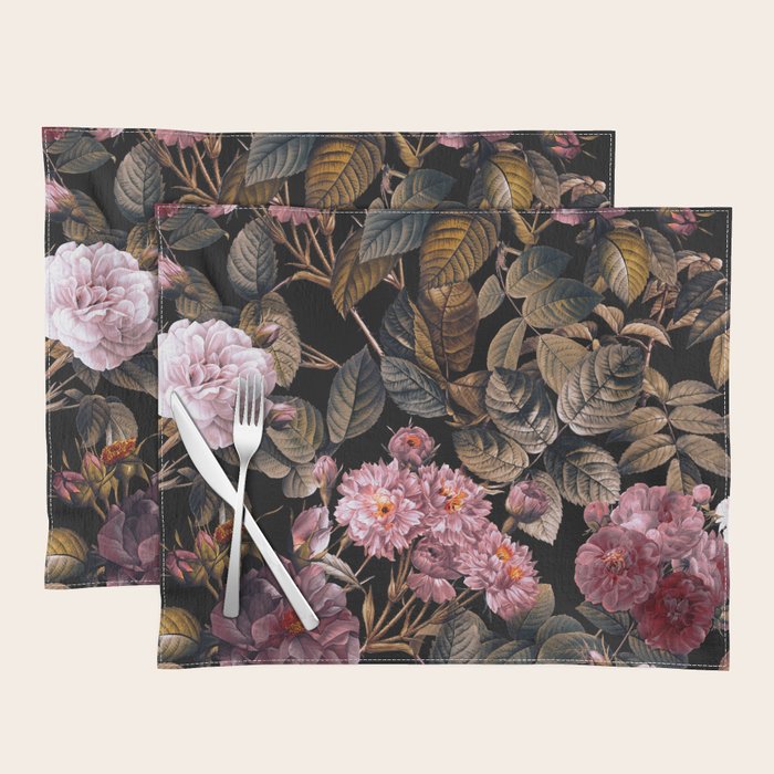 Autumn Winter Flowers IV Placemat Gallery Image 1