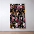 Autumn Winter Flowers IV Window Curtain Gallery Image 3