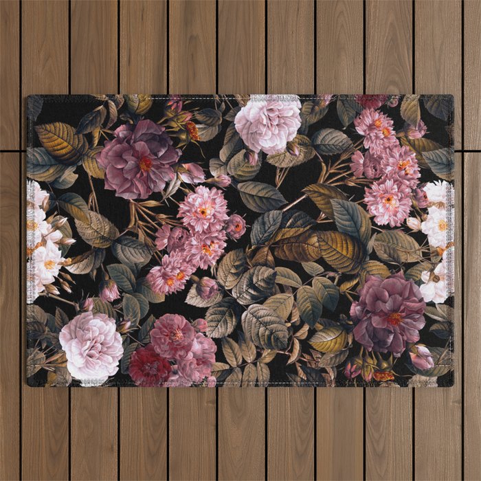 Autumn Winter Flowers IV Outdoor Rug Gallery Image 1