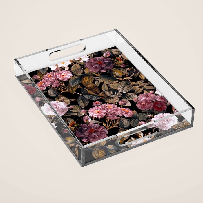 Autumn Winter Flowers IV Acrylic Tray Gallery Image 1
