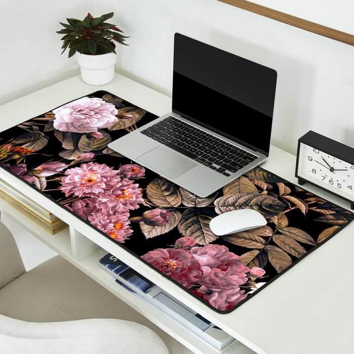 Autumn Winter Flowers IV Desk Mat Gallery Image 2