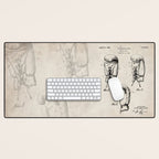 Boxing Gloves Patent - Boxer Trainer Coach Gym Art - Antique Desk Mat Gallery Image 1