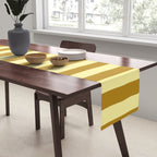 Gold Leaf Mustard and Lemon Sorbet Yellow Table Runner Gallery Image 2