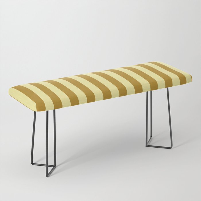 Gold Leaf Mustard and Lemon Sorbet Yellow Bench Gallery Image 1