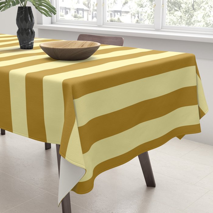 Gold Leaf Mustard and Lemon Sorbet Yellow Tablecloth Gallery Image 3