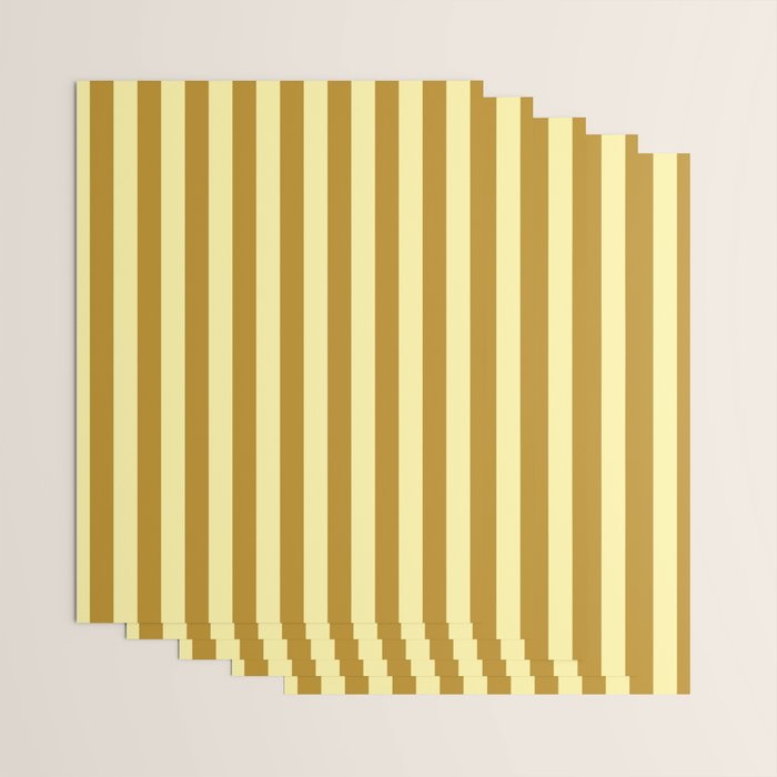 Gold Leaf Mustard and Lemon Sorbet Yellow Wrapping Paper Gallery Image 3