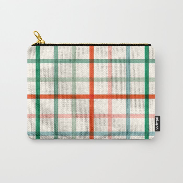 Simple Check - festive Carry All Pouch Gallery Image 1